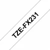 סרט סימון ברוחב 12 מ"מ Brother TZE-FX231 - שחור על רקע לבן