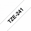 סרט סימון ברוחב 18 מ"מ Brother TZE-241 - שחור על רקע לבן