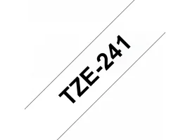 תמונה של מוצר סרט סימון ברוחב 18 מ"מ Brother TZE-241 - שחור על רקע לבן