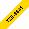 סרט סימון ברוחב 18 מ"מ Brother TZE-S641 - שחור על רקע צהוב