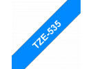 תמונה של מוצר סרט סימון ברוחב 12 מ"מ Brother TZE-535 - לבן על רקע כחול