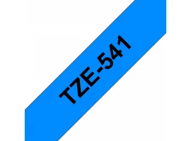 תמונה של מוצר סרט סימון ברוחב 18 מ"מ Brother TZE-541 - שחור על רקע כחול