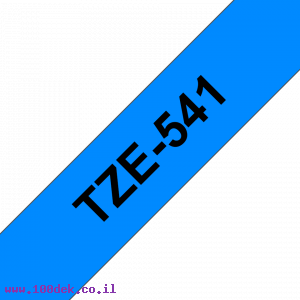 סרט סימון ברוחב 18 מ"מ Brother TZE-541 - שחור על רקע כחול