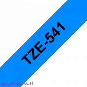 סרט סימון ברוחב 18 מ"מ Brother TZE-541 - שחור על רקע כחול