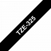 סרט סימון ברוחב 9 מ"מ Brother TZE-325 - לבן על רקע שחור