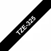 סרט סימון ברוחב 9 מ"מ Brother TZE-325 - לבן על רקע שחור