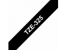 תמונה של מוצר סרט סימון ברוחב 9 מ"מ Brother TZE-325 - לבן על רקע שחור