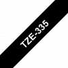 סרט סימון ברוחב 12 מ"מ Brother TZE-335 - לבן על רקע שחור