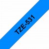 סרט סימון ברוחב 12 מ"מ Brother TZE-531 - שחור על רקע כחול