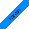 סרט סימון ברוחב 12 מ"מ Brother TZE-531 - שחור על רקע כחול