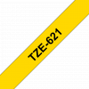 סרט סימון ברוחב 9 מ"מ Brother TZE-621 - שחור על רקע צהוב
