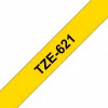 סרט סימון ברוחב 9 מ"מ Brother TZE-621 - שחור על רקע צהוב