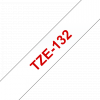 סרט סימון ברוחב 12 מ"מ Brother TZE-132 - אדום על רקע שקוף