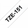 סרט סימון ברוחב 24 מ"מ Brother TZE-151 - שחור על רקע שקוף