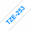 סרט סימון ברוחב 24 מ"מ Brother TZE-253 - כחול על רקע לבן