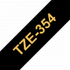 סרט סימון ברוחב 24 מ"מ Brother TZE-354 - זהב על רקע שחור