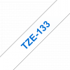 סרט סימון ברוחב 12 מ"מ Brother TZE-133 - כחול על רקע שקוף