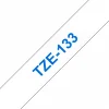 סרט סימון ברוחב 12 מ"מ Brother TZE-133 - כחול על רקע שקוף