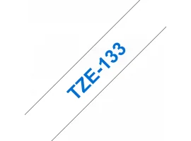 תמונה של מוצר סרט סימון ברוחב 12 מ"מ Brother TZE-133 - כחול על רקע שקוף