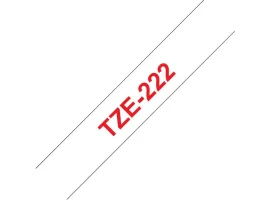 תמונה של מוצר סרט סימון ברוחב 9 מ"מ Brother TZE-222 - אדום על רקע לבן