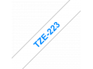 תמונה של מוצר סרט סימון ברוחב 9 מ"מ Brother TZE-223 - כחול על רקע לבן