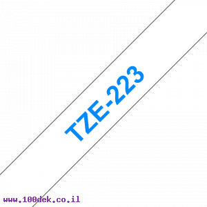 סרט סימון ברוחב 9 מ"מ Brother TZE-223 - כחול על רקע לבן