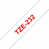 סרט סימון ברוחב 12 מ"מ Brother TZE-232 - אדום על רקע לבן