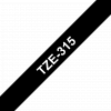 סרט סימון ברוחב 6 מ"מ Brother TZE-315 - לבן על רקע שחור