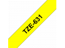 תמונה של מוצר סרט סימון ברוחב 12 מ"מ Brother TZE-631 - שחור על רקע צהוב