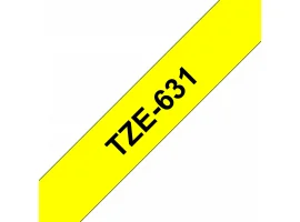 תמונה של מוצר סרט סימון ברוחב 12 מ"מ Brother TZE-631 - שחור על רקע צהוב