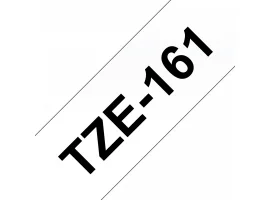 תמונה של מוצר סרט סימון ברוחב 36 מ"מ Brother TZE-161 - שחור על רקע שקוף