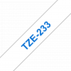 סרט סימון ברוחב 12 מ"מ Brother TZE-233 - כחול על רקע לבן