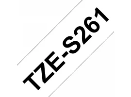 תמונה של מוצר סרט סימון ברוחב 36 מ"מ Brother TZE-S261 - שחור על רקע לבן