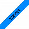 סרט סימון ברוחב 9 מ"מ Brother TZE-521 - שחור על רקע כחול