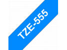 תמונה של מוצר סרט סימון ברוחב 24 מ"מ Brother TZE-555 - לבן על רקע כחול