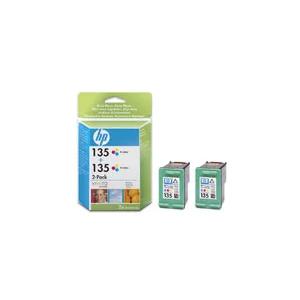 ראש דיו מקורי HP 135 CB332HE צבעוני - זוג