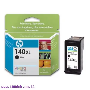 ראש דיו 140XL מקורי שחור HP