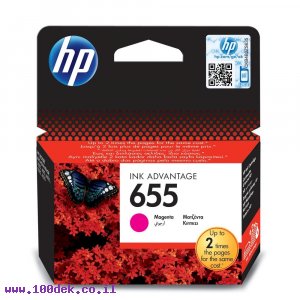 דיו למדפסת HP CZ111AE/655 אדום - מקורי