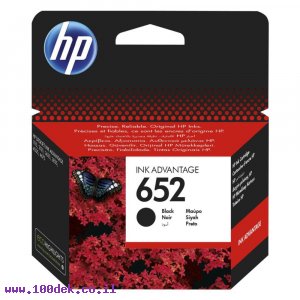 דיו למדפסת HP F6V25AE/652 שחור - מקורי