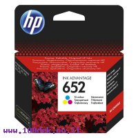 דיו למדפסת HP F6V24AE/652 צבעוני - מקורי