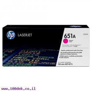 טונר HP CE343A/651A אדום/מג'נטה - מקורי