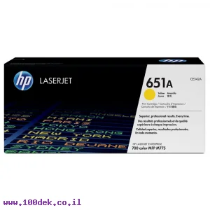 טונר HP CE342A/651A צהוב - מקורי