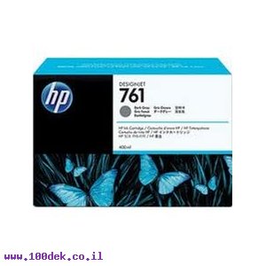מילוי דיו מקורי HP 761 CR274A אפור כהה - שלישיה