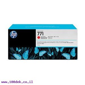 מילוי דיו מקורי HP 771 CR251A אדום כרומטי - שלישיה