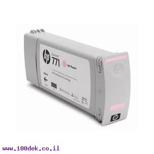 מילוי דיו מקורי HP 771 CR254A לייט מג'נטה - שלישיה