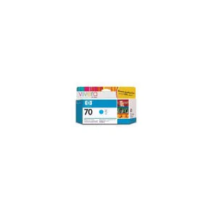 מילוי דיו מקורי HP 70 C9452A ציאן