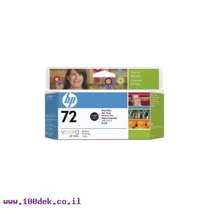 מילוי דיו מקורי HP 72 C9370A שחור פוטו