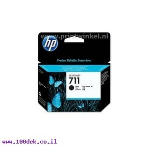 מילוי HP 711 שחור 80ml ל CZ133A T-520 מקורי