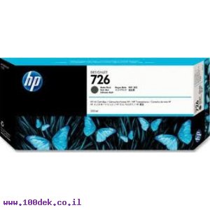 מילוי דיו HP 726 שחור מט CH575A מקורי