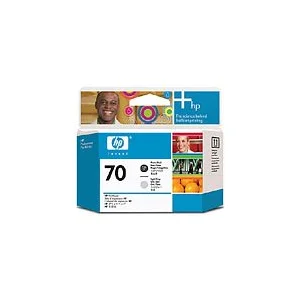 ראש הדפסה 70 שחור פו+אפורC9407A L HP מקורי
